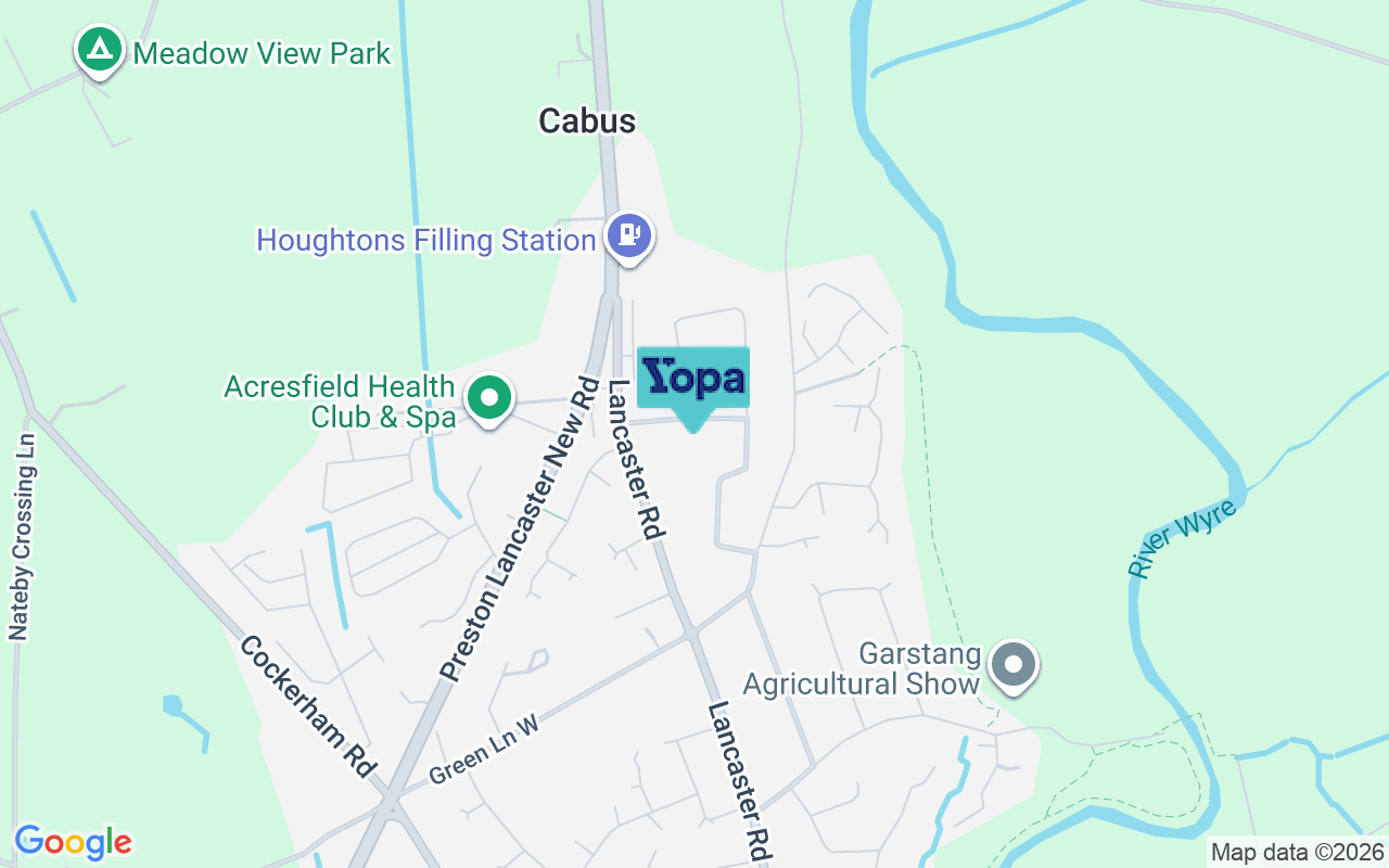 Map showing the location of PR3 1LB