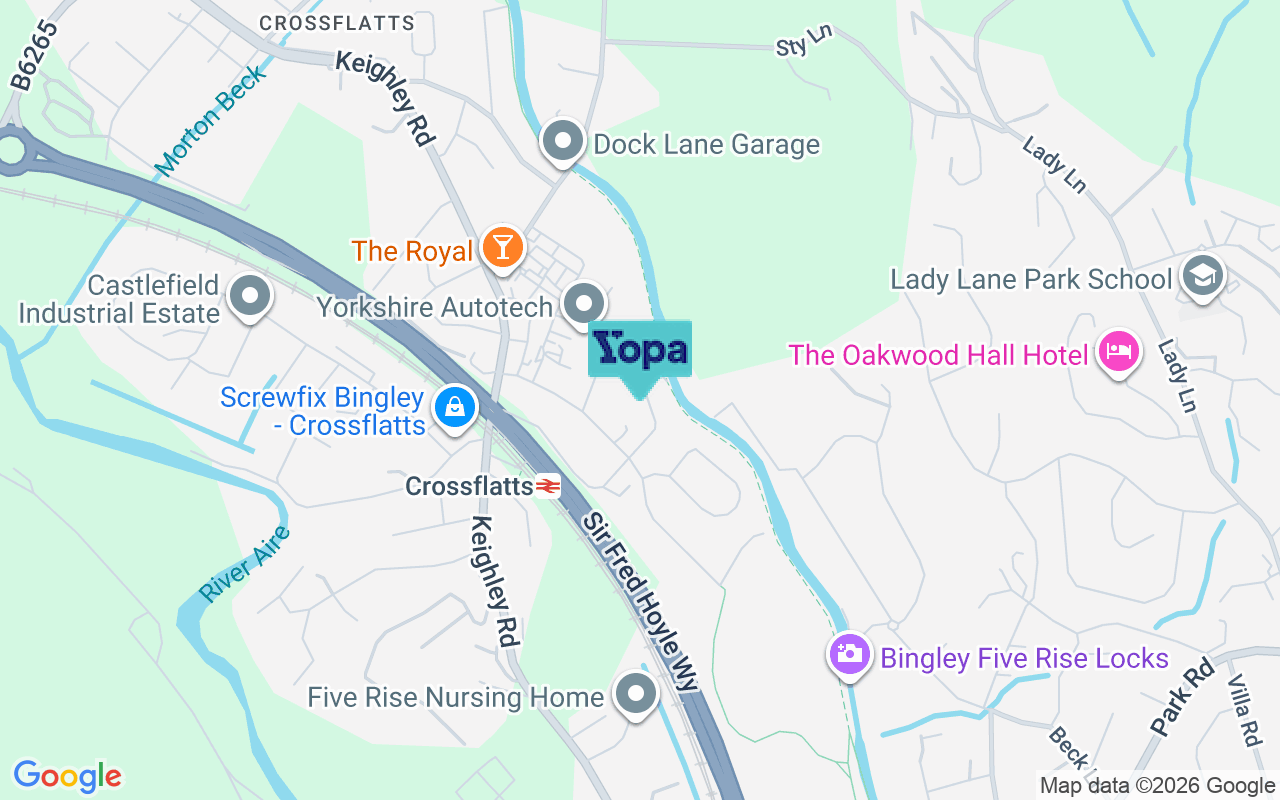 Map showing the location of BD16 2SL