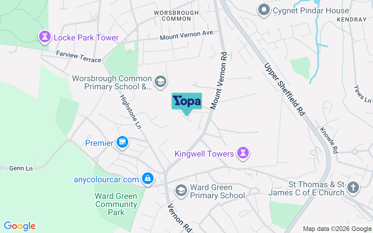 Map showing the location of S70 4FL