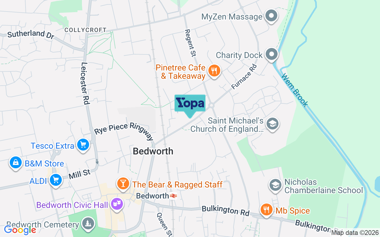 Map showing the location of CV12 9BH