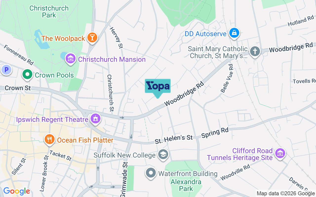 Map showing the location of IP4 2PF
