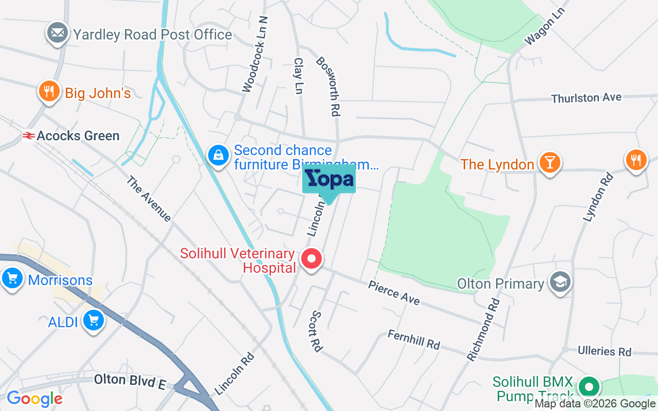 Map showing the location of B27 6RP