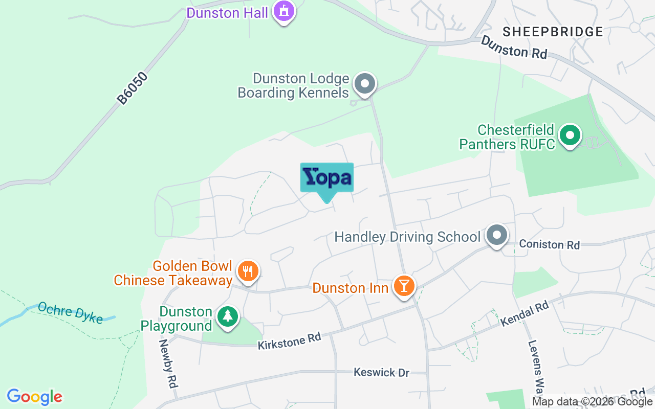 Map showing the location of S41 8DJ