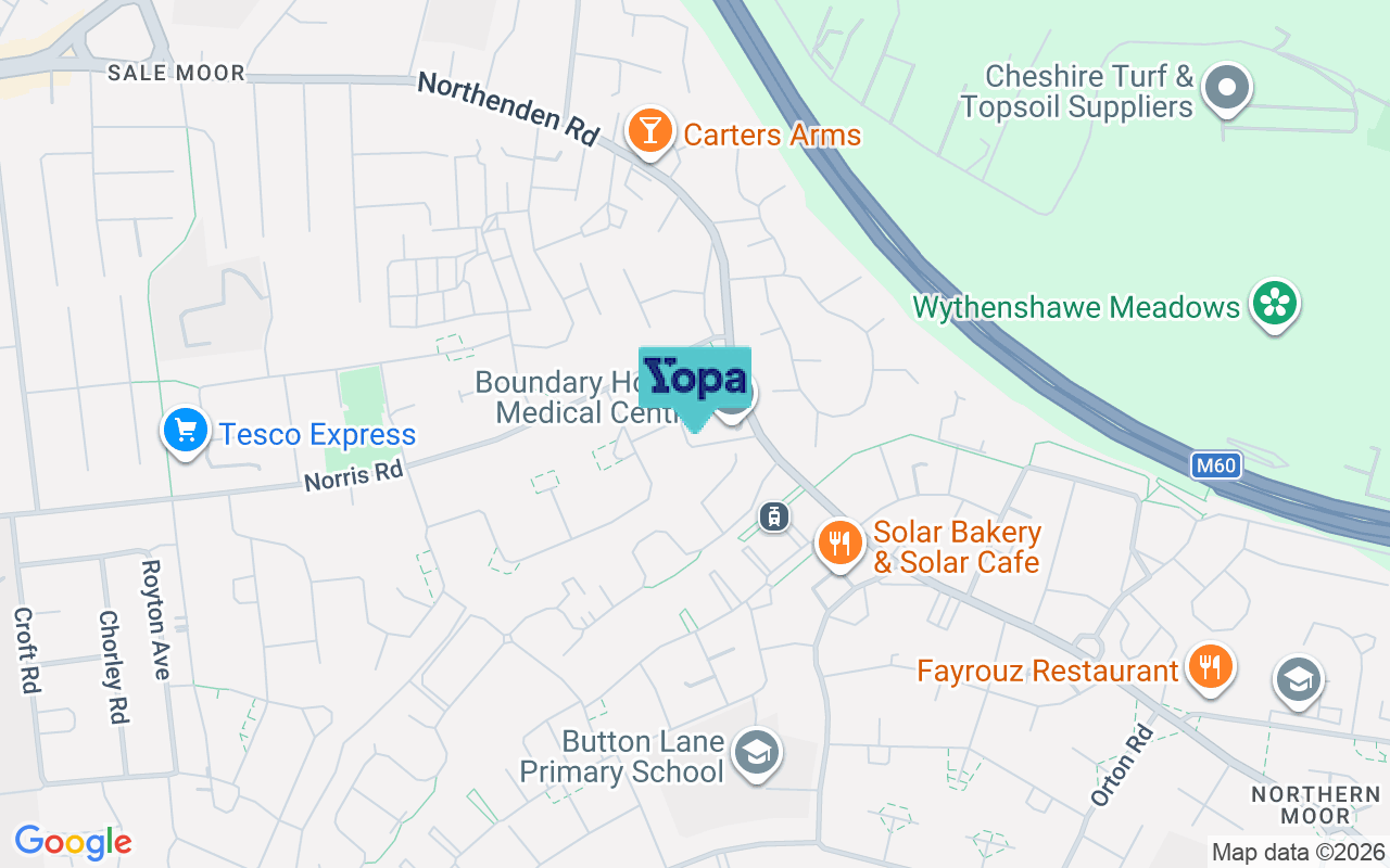 Map showing the location of M33 2RD