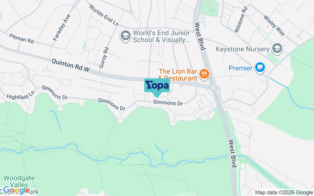 Map showing the location of B32 2UR