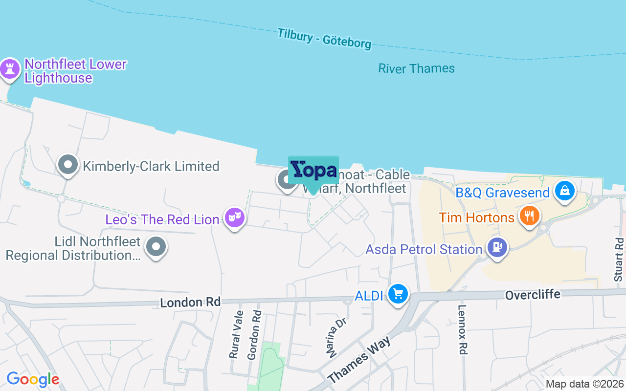 Map showing the location of DA11 9GD