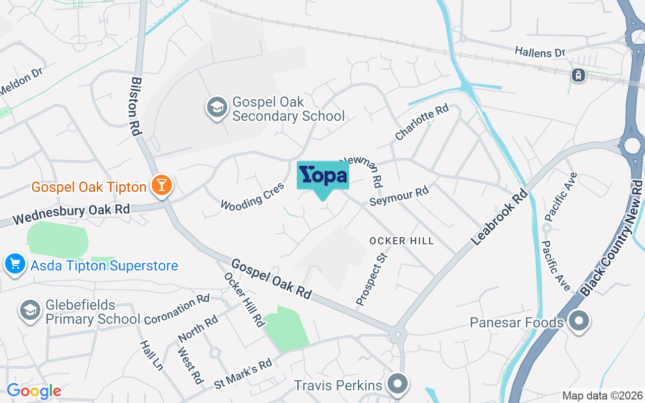 Map showing the location of DY4 0HX