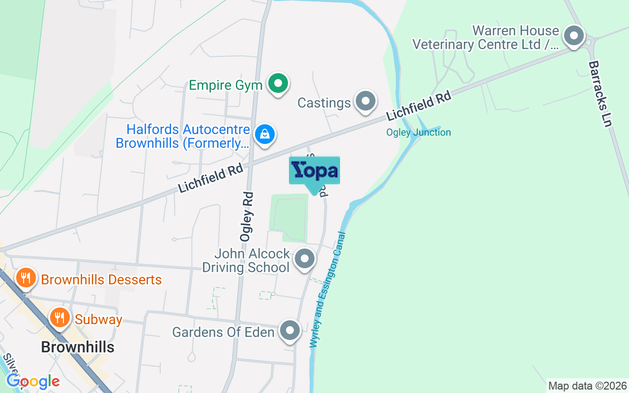 Map showing the location of WS8 6BJ