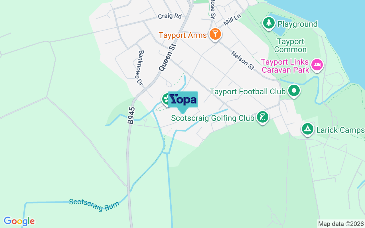 Map showing the location of DD6 9NX