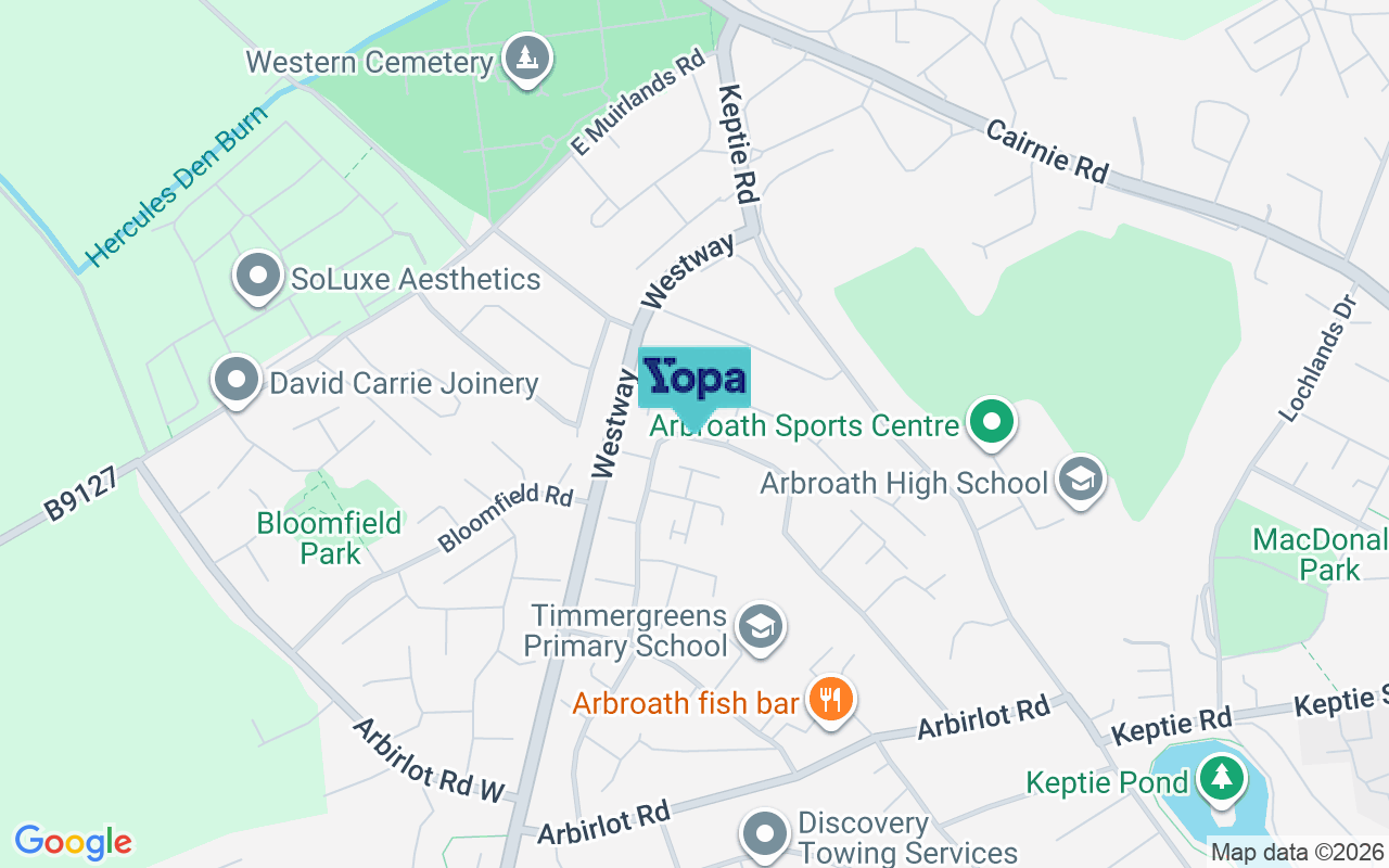 Map showing the location of DD11 2HF