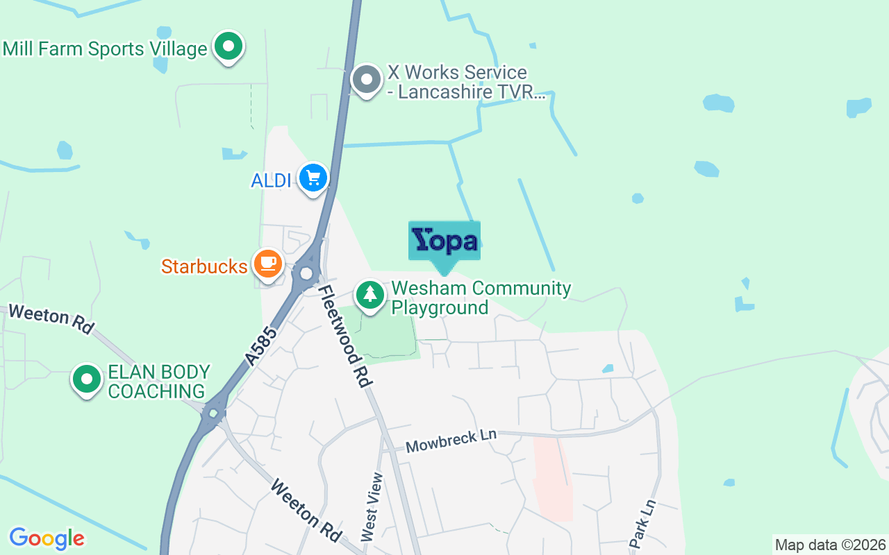 Map showing the location of PR4 3JT