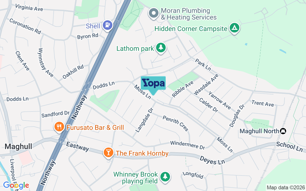 Map showing the location of L31 9AE