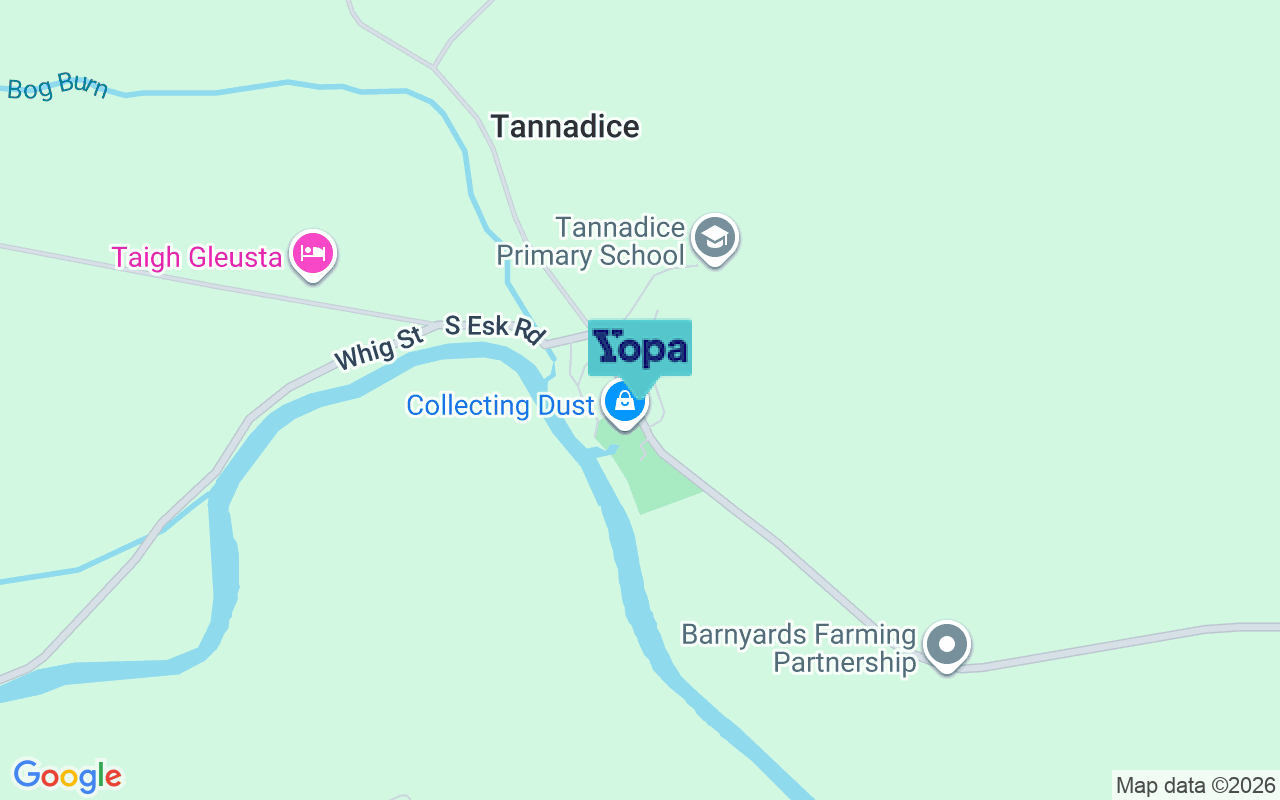 Map showing the location of DD8 3SH
