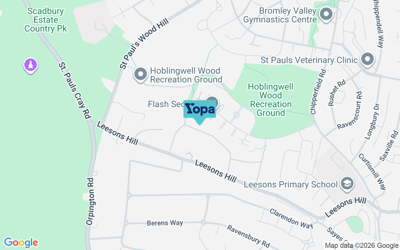 Map showing the location of BR7 6QY