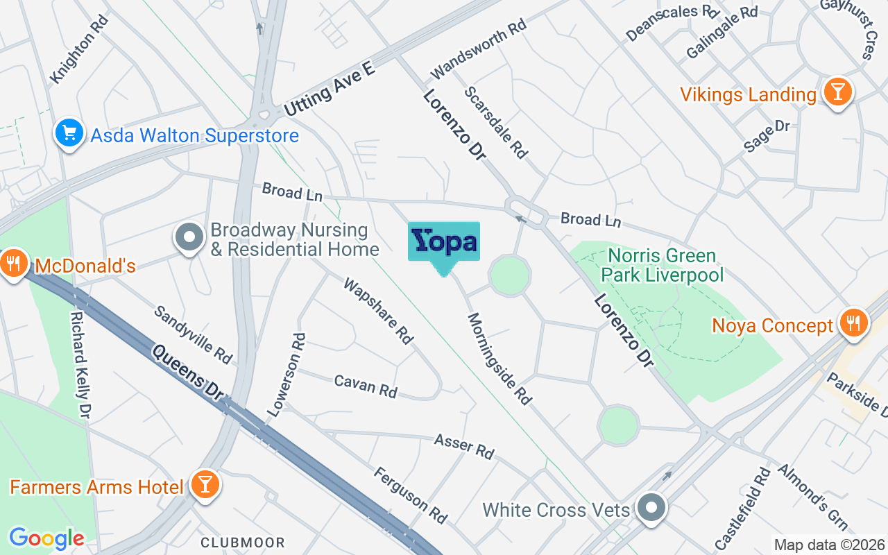 Map showing the location of L11 1AU