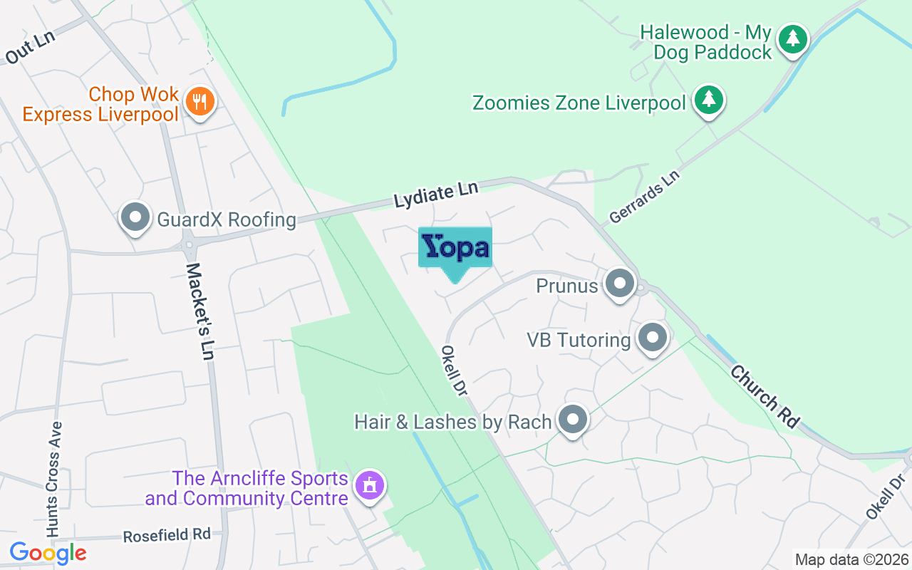 Map showing the location of L26 7XJ
