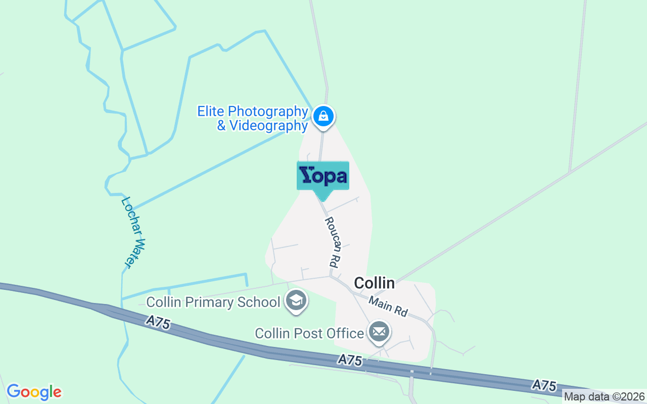 Map showing the location of DG1 4JF