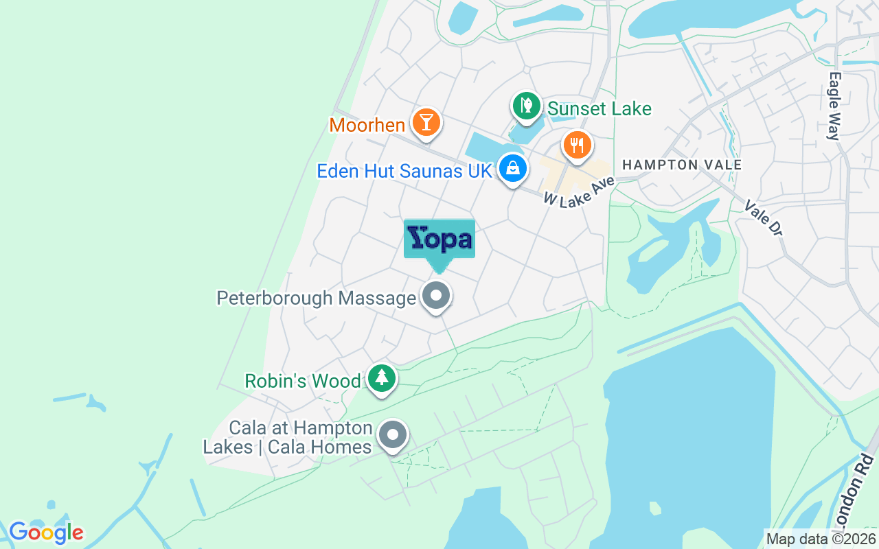 Map showing the location of PE7 8WA