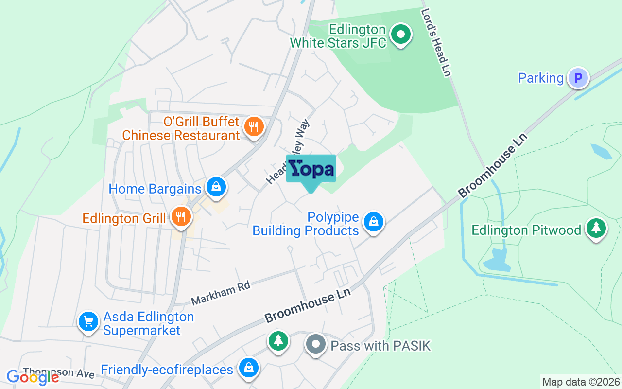 Map showing the location of DN12 1SU