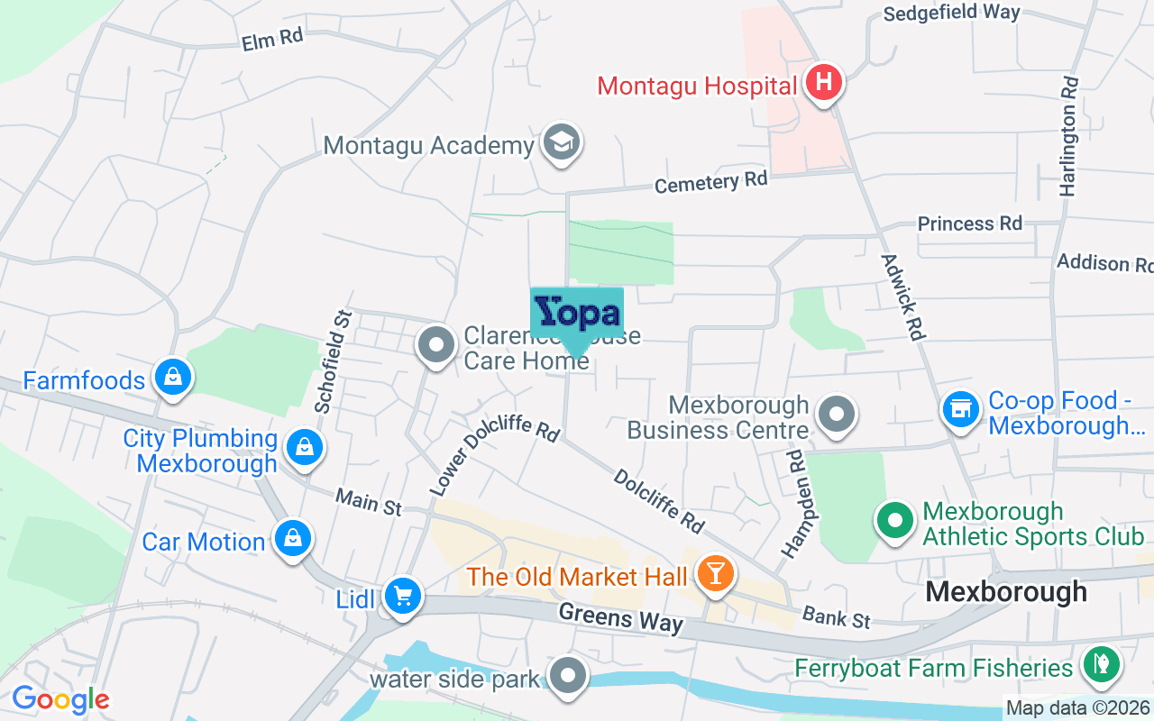 Map showing the location of S64 9PE
