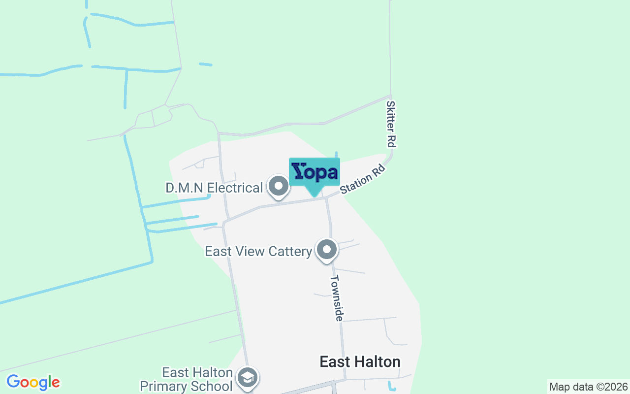 Map showing the location of DN40 3PS