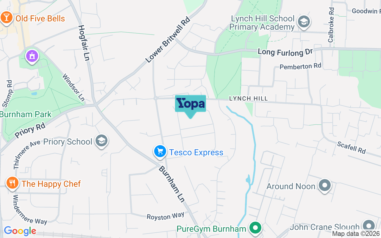 Map showing the location of SL1 6NQ