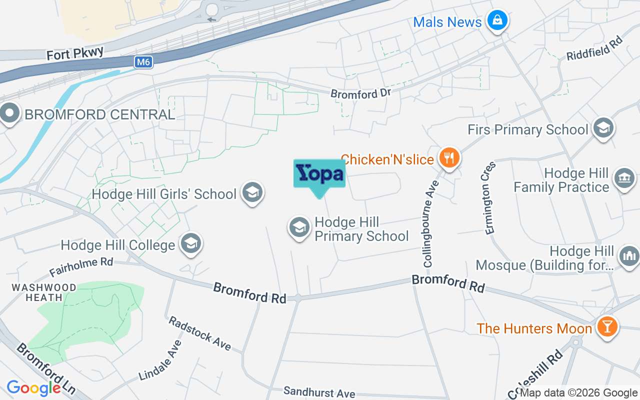 Map showing the location of B36 8LE