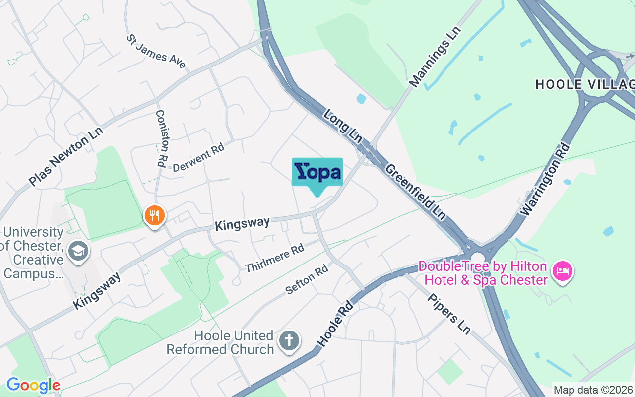 Map showing the location of CH2 3RY