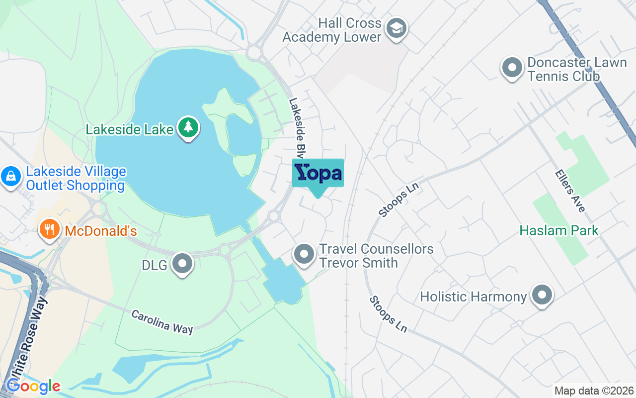 Map showing the location of DN4 5PR