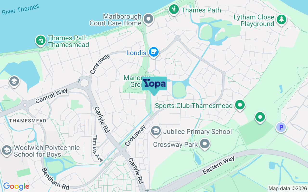 Map showing the location of SE28 8HS