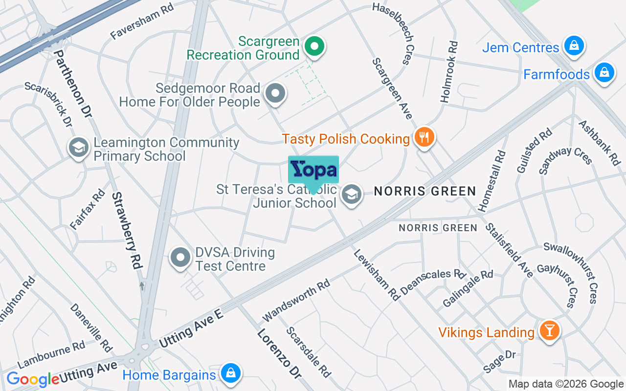 Map showing the location of L11 3BS