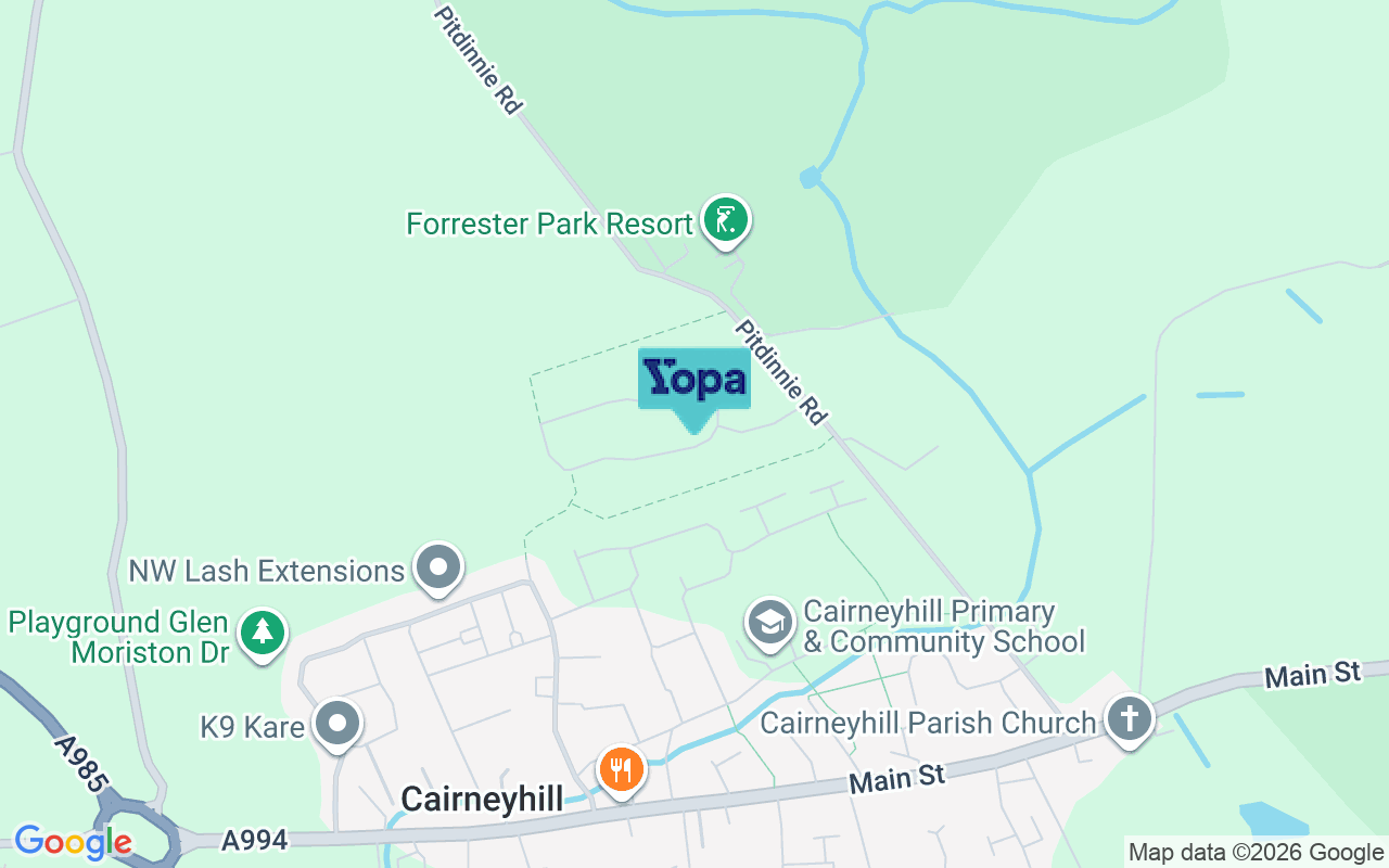 Map showing the location of KY12 8BP