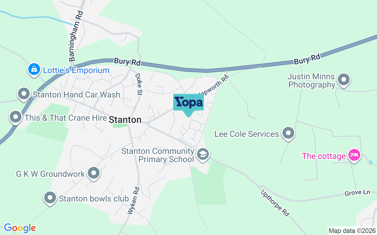 Map showing the location of IP31 2AS
