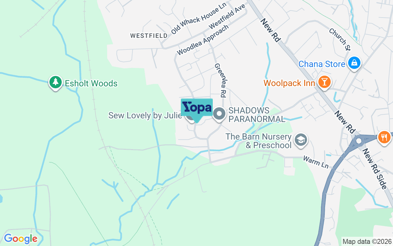 Map showing the location of LS19 7LR