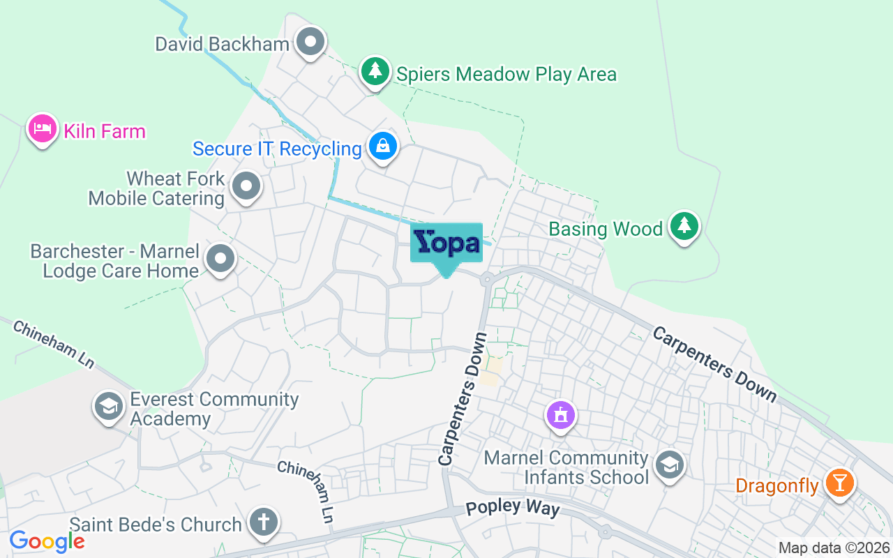 Map showing the location of RG24 9RS