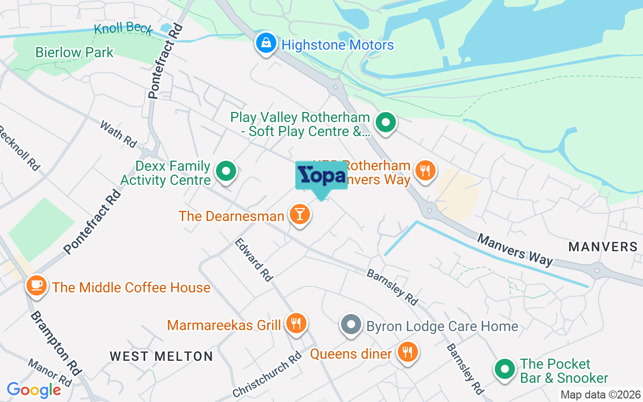 Map showing the location of S63 6DH