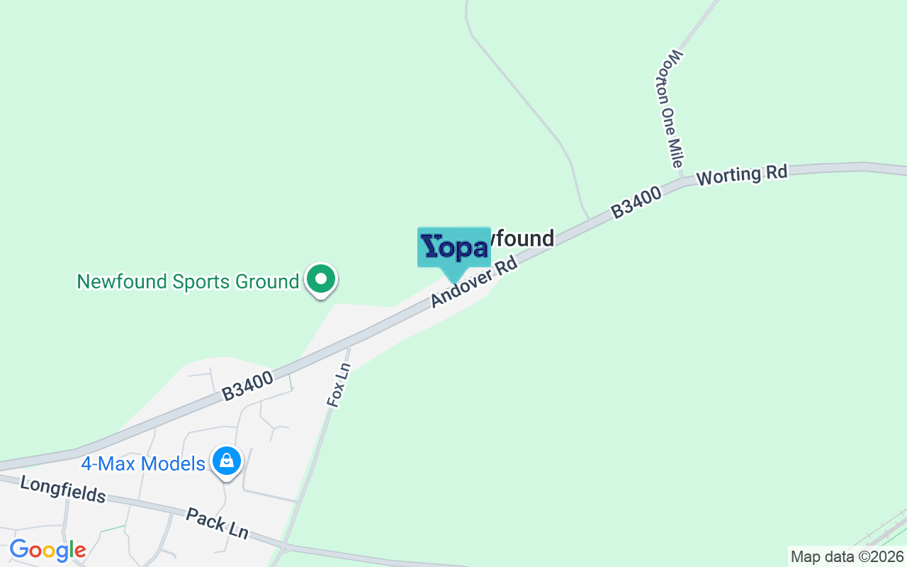 Map showing the location of RG23 7HH