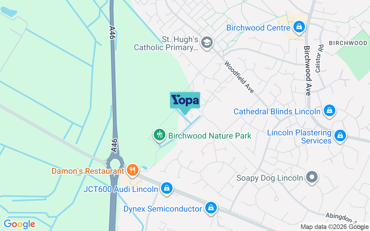 Map showing the location of LN6 0FR