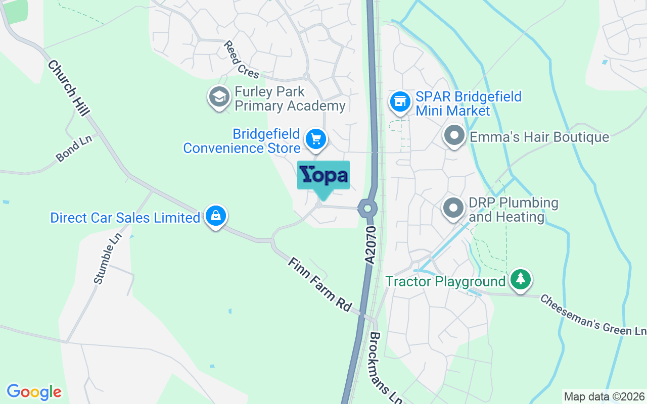 Map showing the location of TN23 3GH
