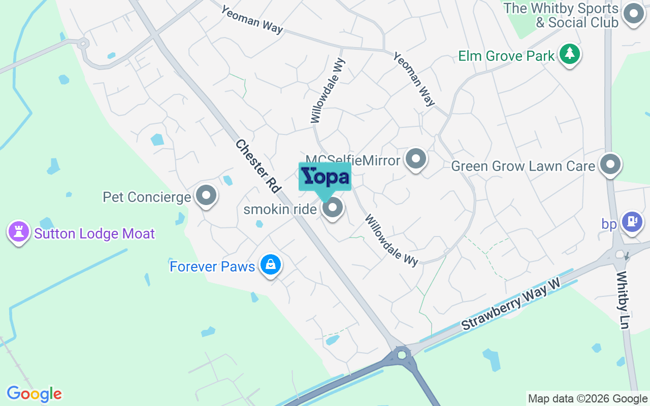 Map showing the location of CH66 2YF