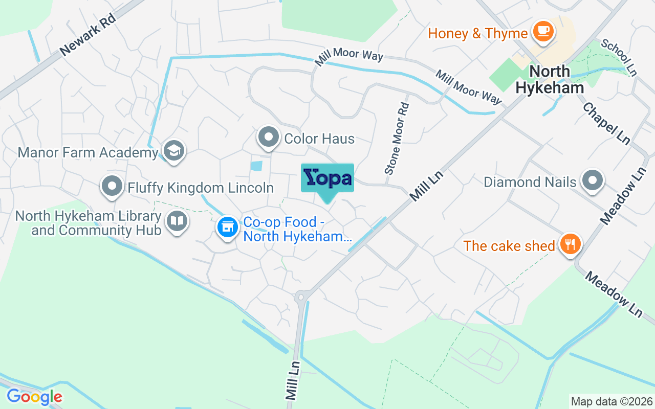 Map showing the location of LN6 9HH