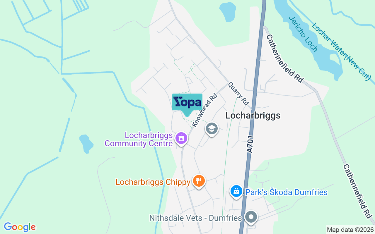 Map showing the location of DG1 1UN