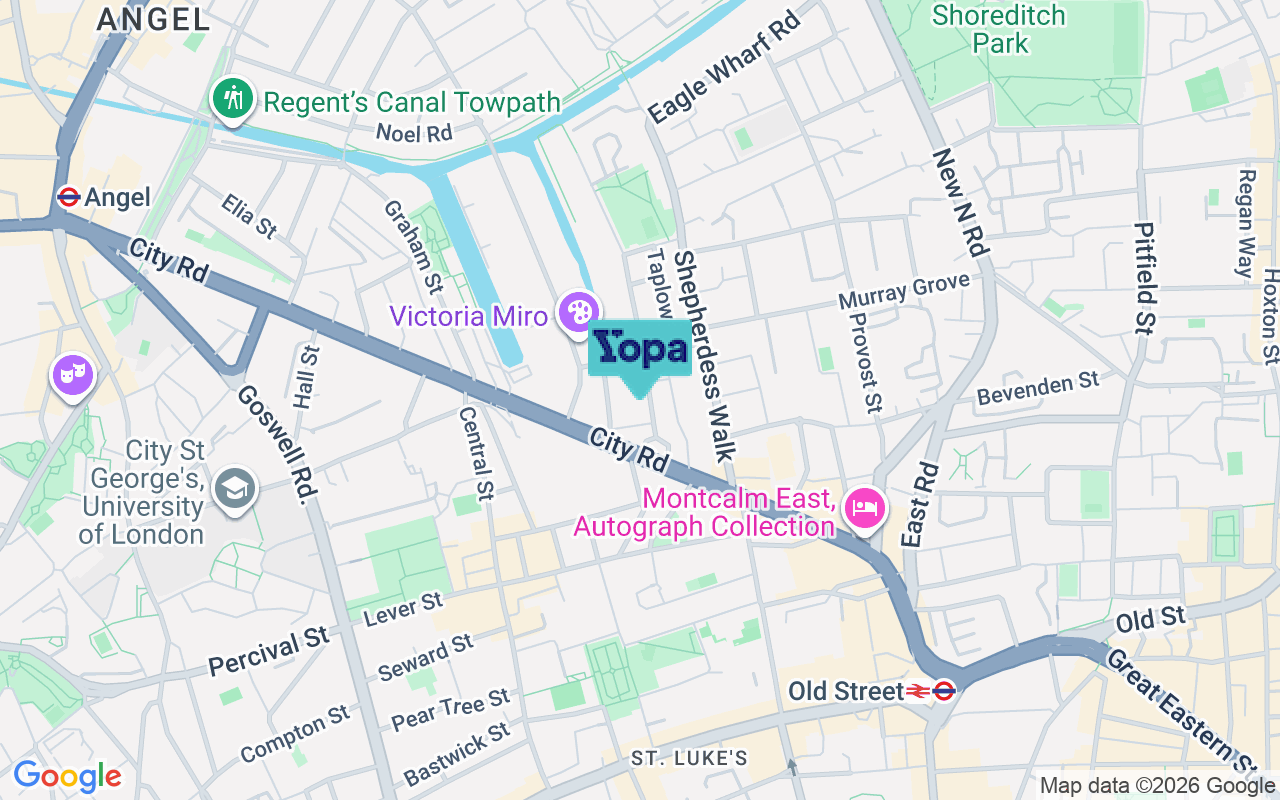 Map showing the location of N1 7TN