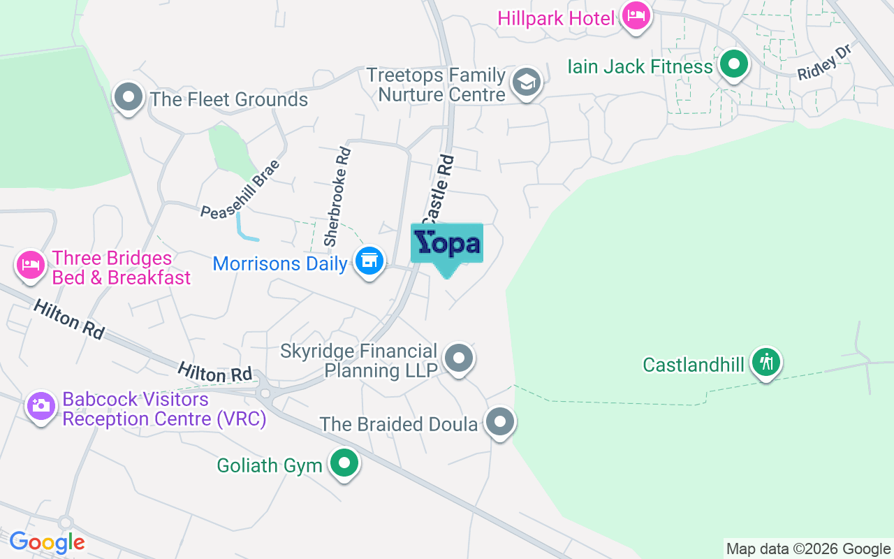 Map showing the location of KY11 2HQ