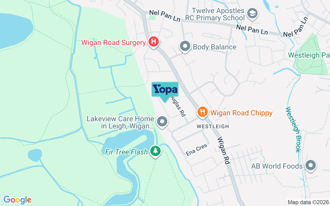 Map showing the location of WN7 5HF