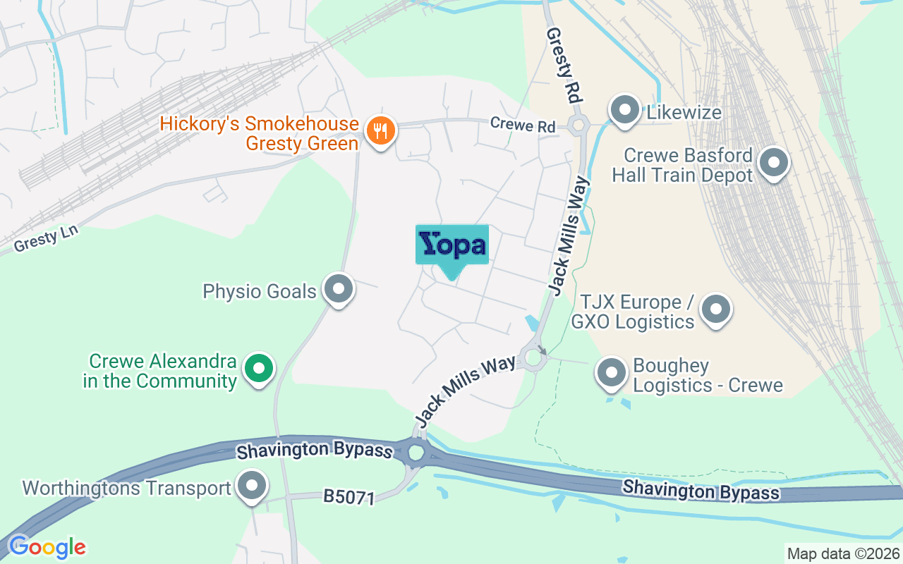 Map showing the location of CW2 5UJ