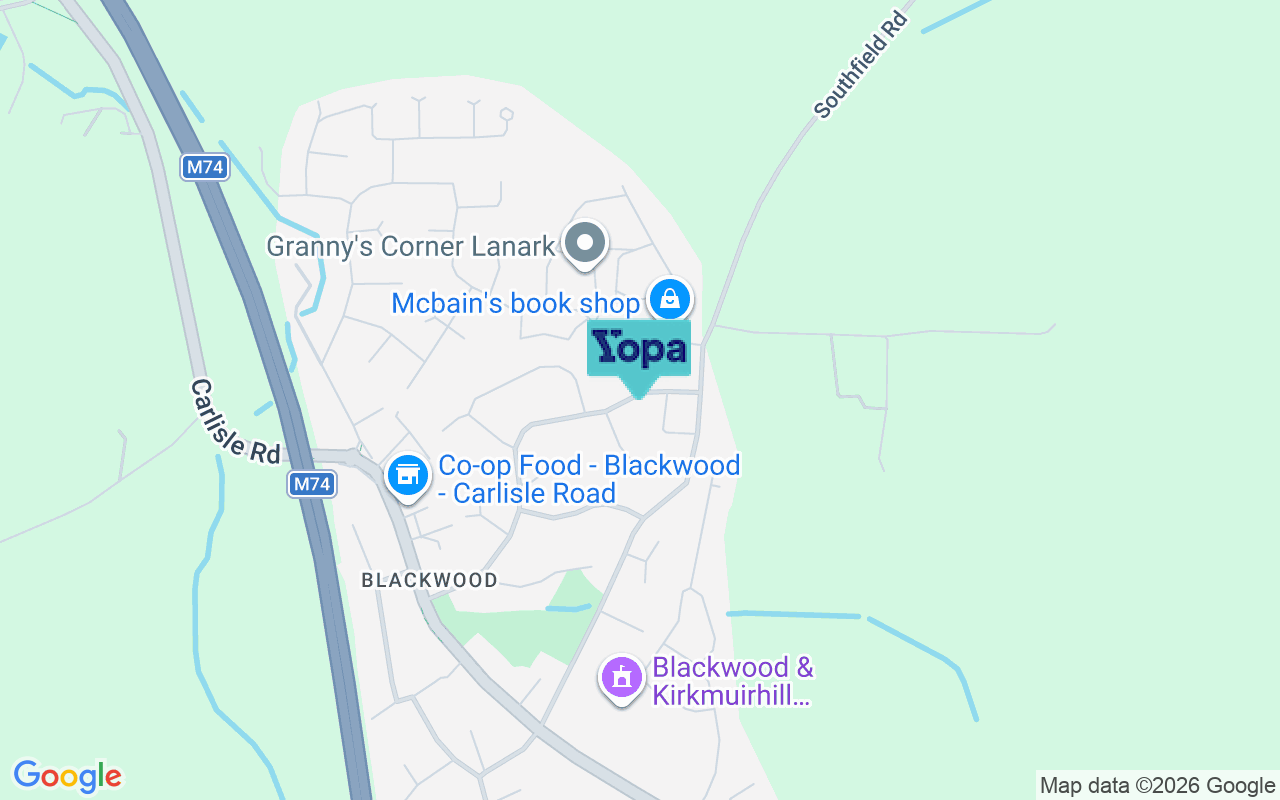 Map showing the location of ML11 9YH