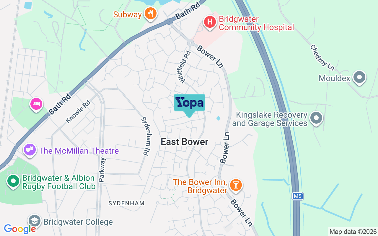 Map showing the location of TA6 4UJ