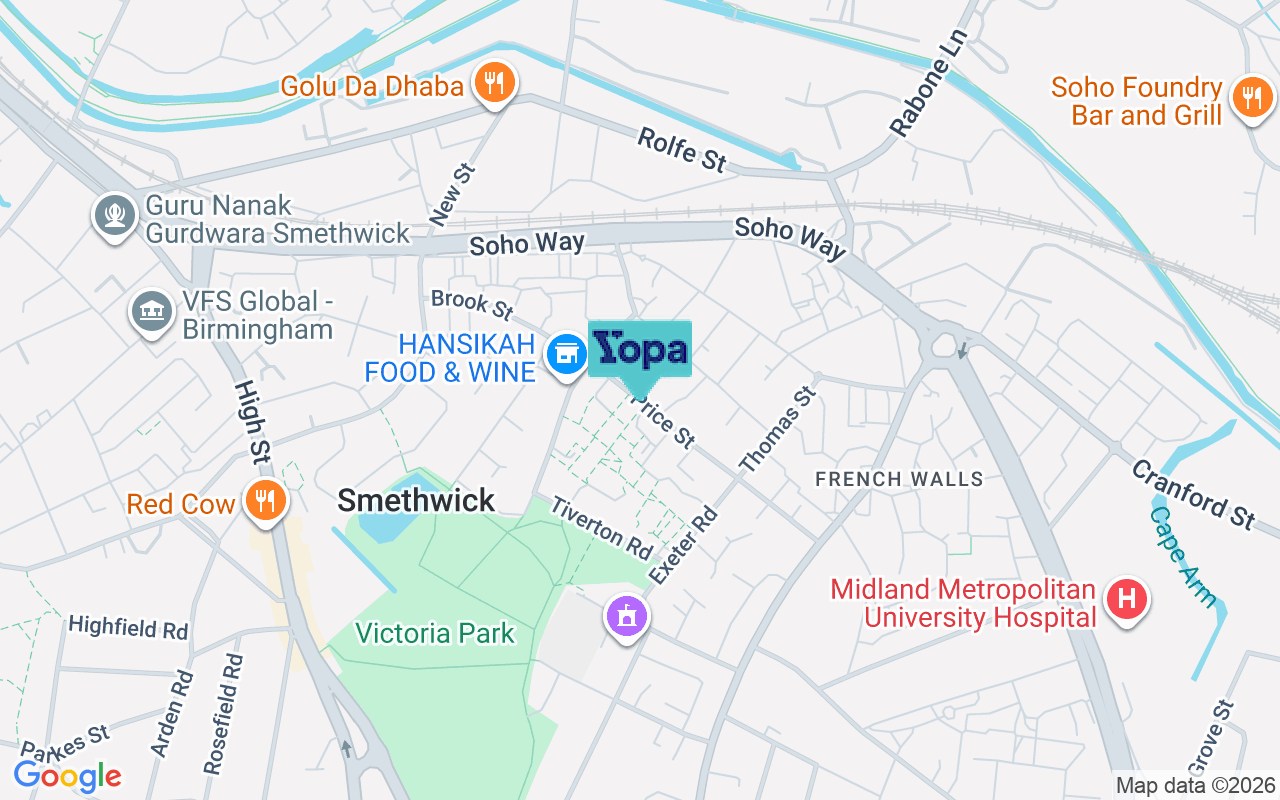 Map showing the location of B66 3QR