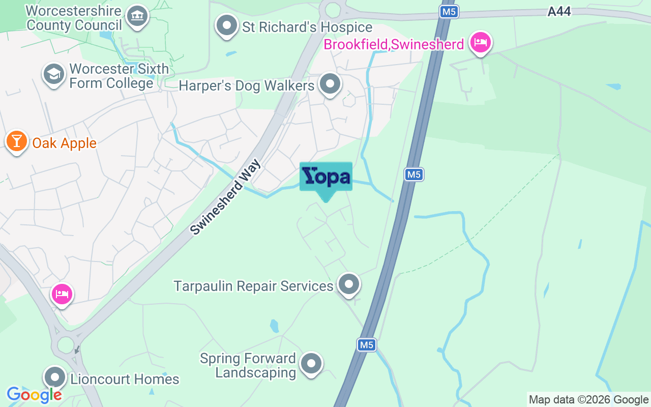 Map showing the location of WR5 1FF